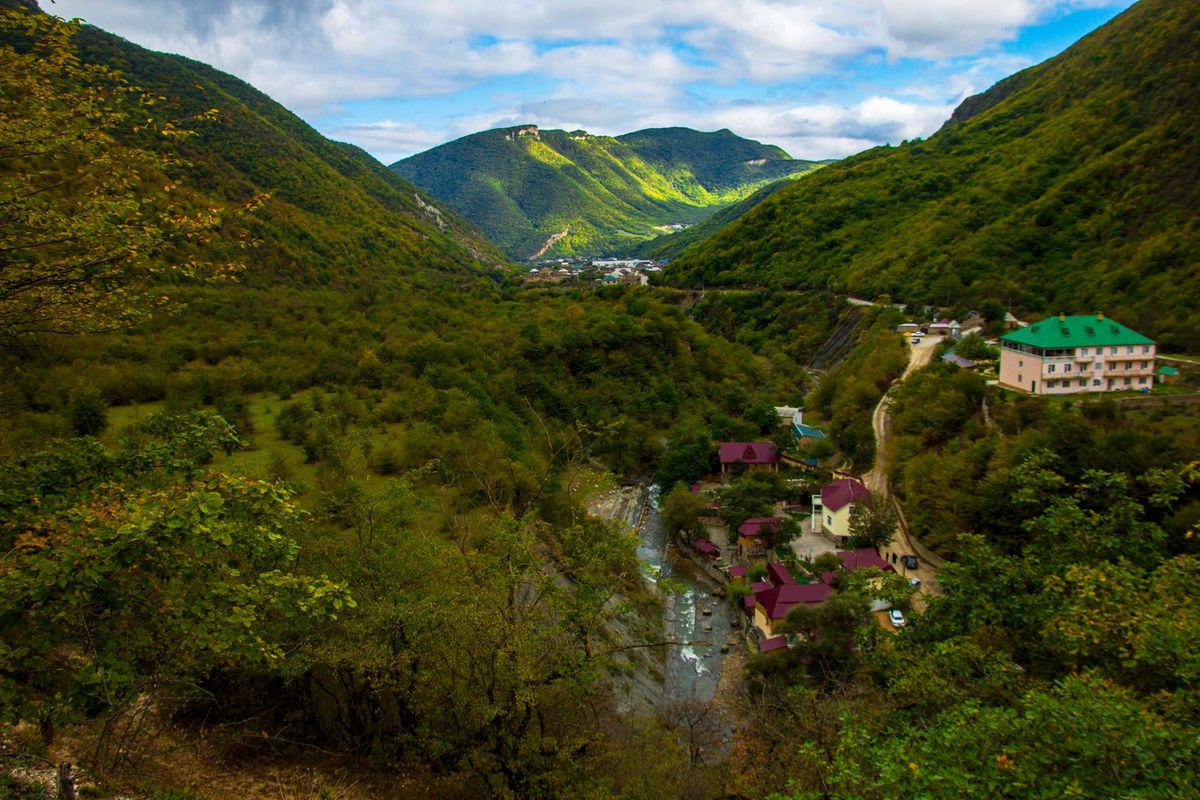 Водопад в Табасаранском районе Дагестана