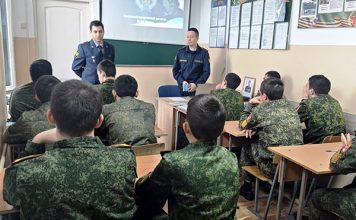 Встретились с учащимися